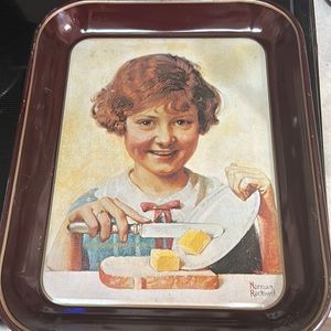 Norman Rockwell Collectors tray